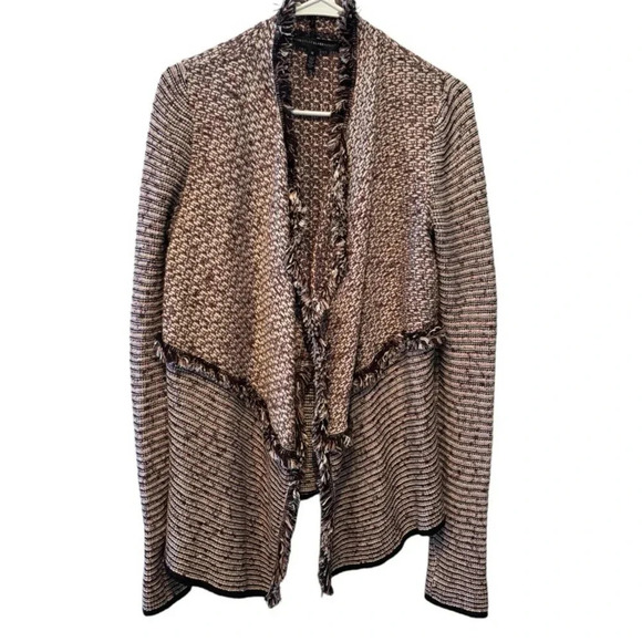 WHITE HOUSE BLACK MARKET SWEATER CARDIGAN TOP SHIRT TOPS FALL WINTER BLACK SZ M - Picture 2 of 5